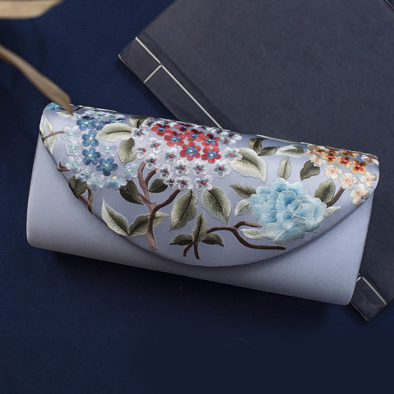 Buddha Stones Hortensja Su Haft Ślub Zakupy Portfel Torebka Torebka Crossbody