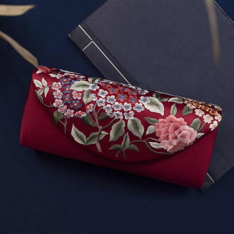 Buddha Stones Hortensja Su Haft Ślub Zakupy Portfel Torebka Torebka Crossbody