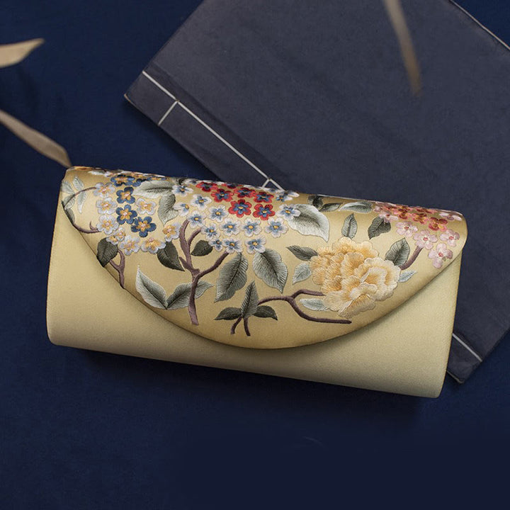 Buddha Stones Hortensja Su Haft Ślub Zakupy Portfel Torebka Torebka Crossbody
