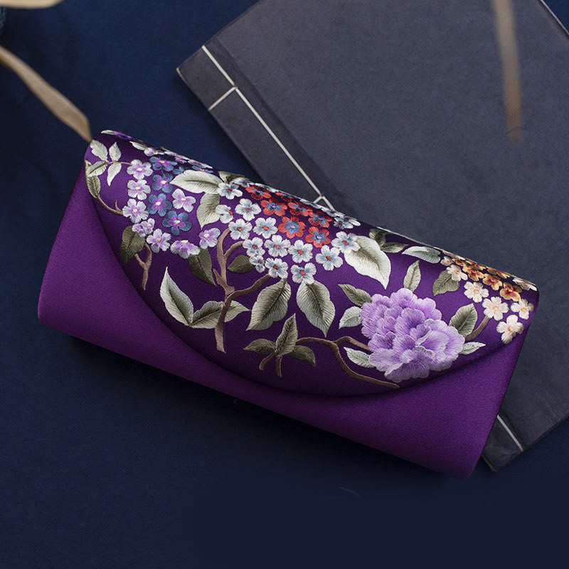 Buddha Stones Hortensja Su Haft Ślub Zakupy Portfel Torebka Torebka Crossbody