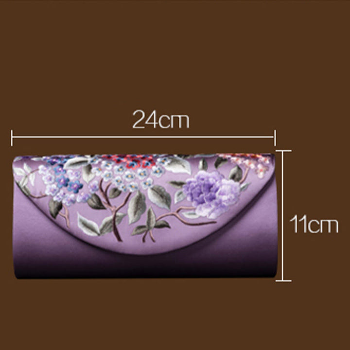 Buddha Stones Hortensja Su Haft Ślub Zakupy Portfel Torebka Torebka Crossbody