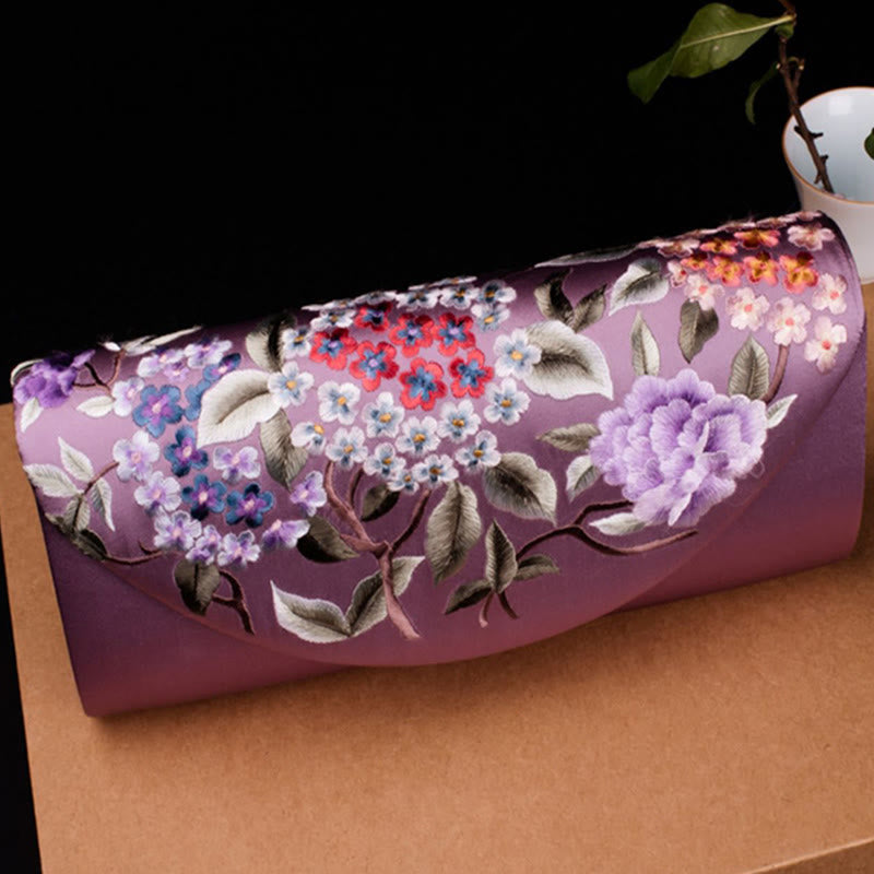 Buddha Stones Hortensja Su Haft Ślub Zakupy Portfel Torebka Torebka Crossbody