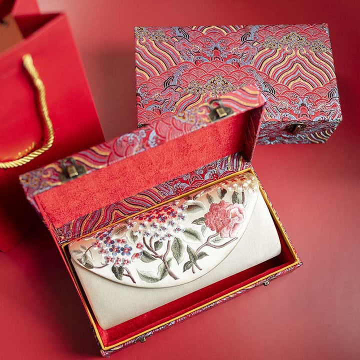 Buddha Stones Hortensja Su Haft Ślub Zakupy Portfel Torebka Torebka Crossbody