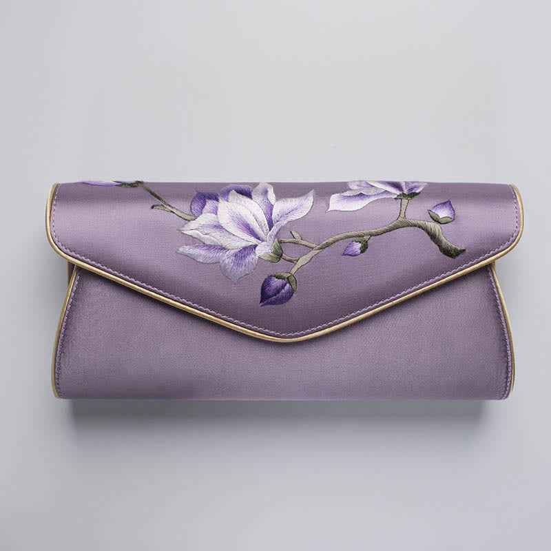 Buddha Stones Magnolia Su Haft Ślubna Torebka na Zakupy Torebka Torebka Crossbody