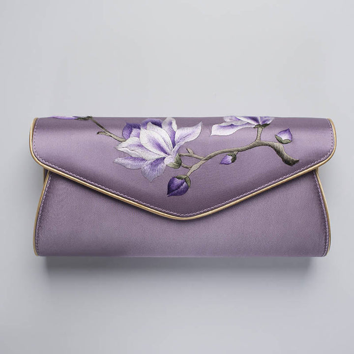 Buddha Stones Magnolia Su Haft Ślubna Torebka na Zakupy Torebka Torebka Crossbody