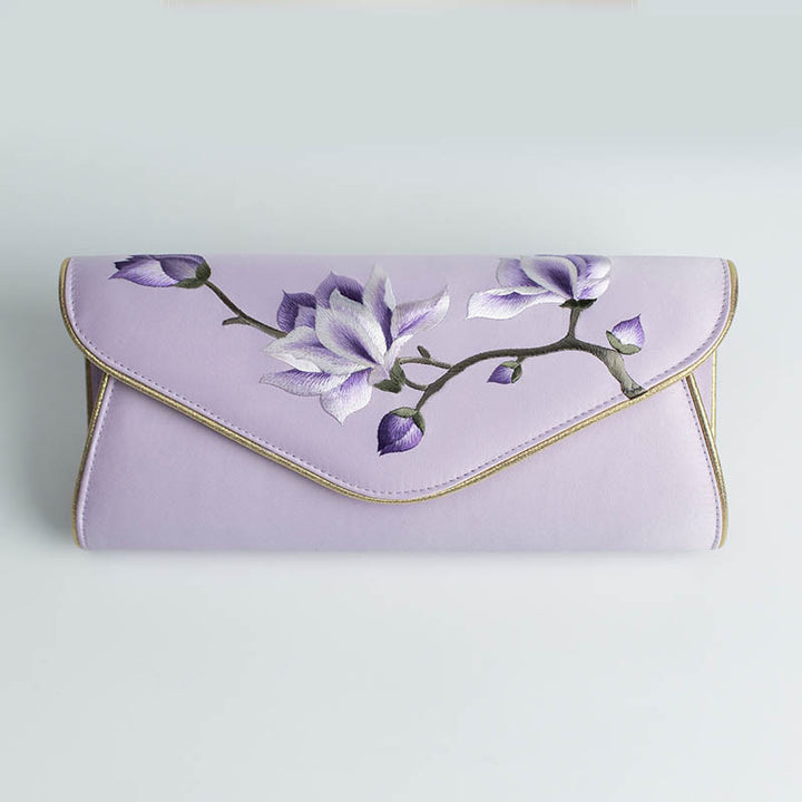 Buddha Stones Magnolia Su Haft Ślubna Torebka na Zakupy Torebka Torebka Crossbody