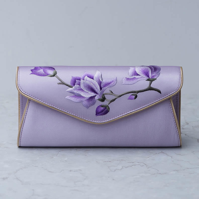 Buddha Stones Magnolia Su Haft Ślubna Torebka na Zakupy Torebka Torebka Crossbody