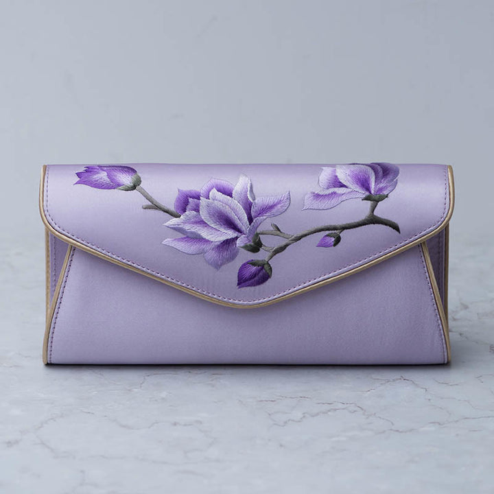 Buddha Stones Magnolia Su Haft Ślubna Torebka na Zakupy Torebka Torebka Crossbody