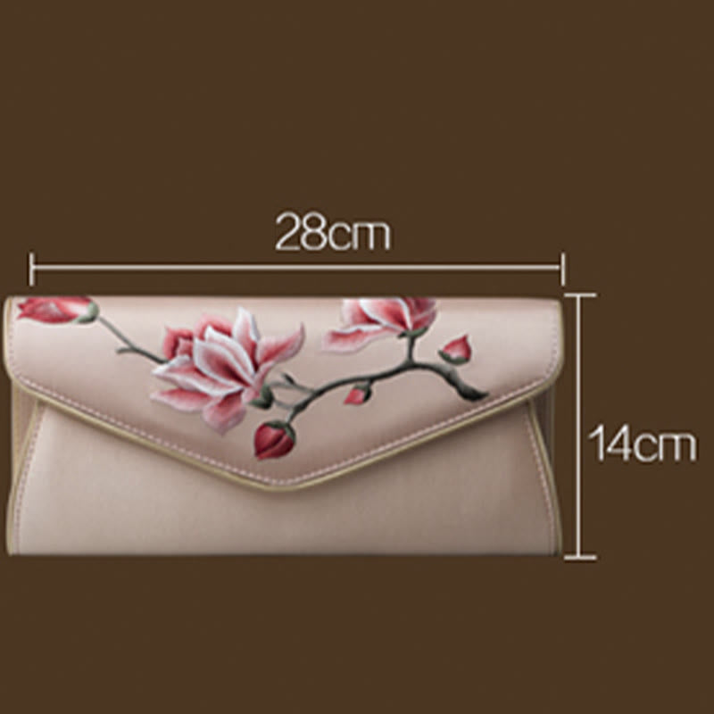 Buddha Stones Magnolia Su Haft Ślubna Torebka na Zakupy Torebka Torebka Crossbody