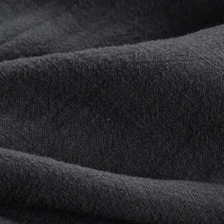 Buddha Stones Prosta Jesień Sznurowana Bawełna Lniana Męska Kurtka Płaszcz Zen Odzież - image 11