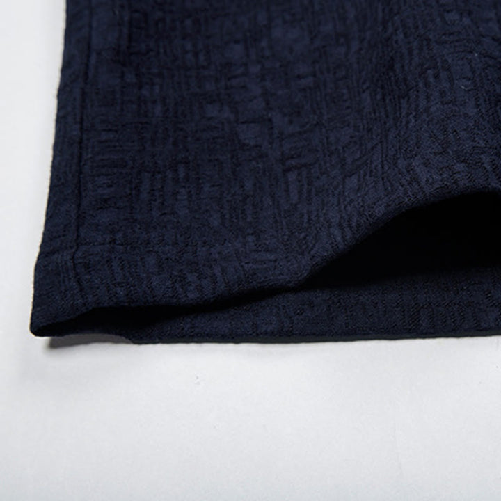 Koszula z długim rękawem Buddha Stones Fall Solid Button Cotton Linen Men Clothing - image 11