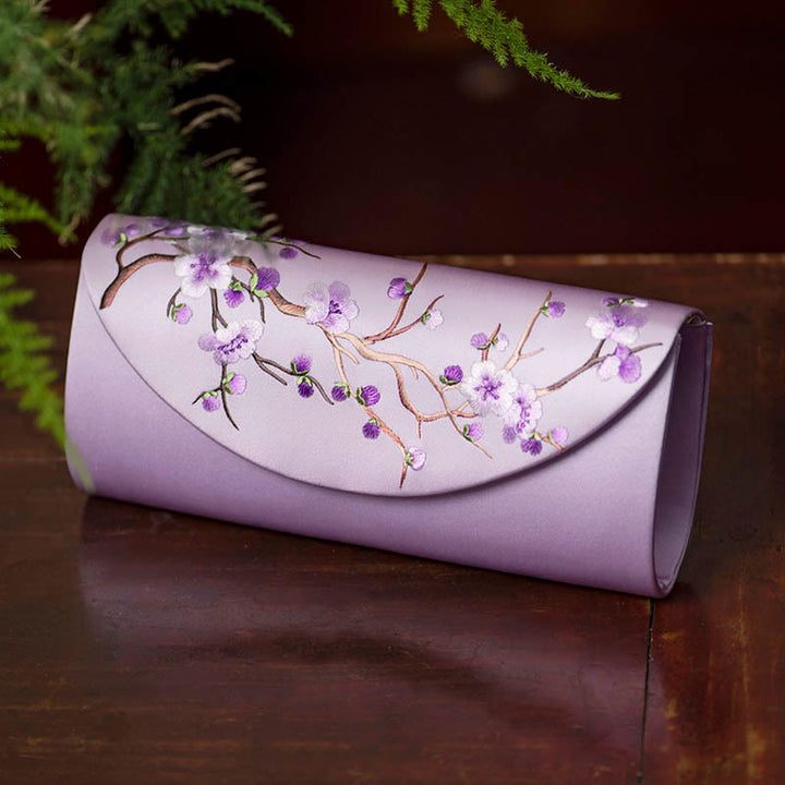 Buddha Stones Plum Bossom Tulip Su Haft Ślubna Torebka na Zakupy Torebka Torebka Crossbody
