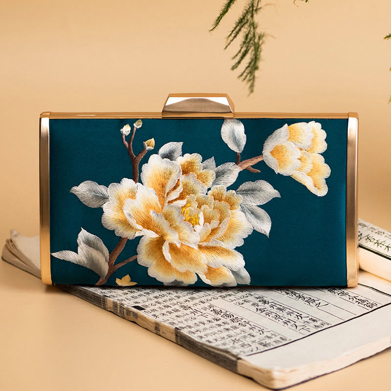 Buddha Stones Goździk Piwonia Begonia Su Haft Ślub Zakupy Torebka Torebka Torebka Crossbody