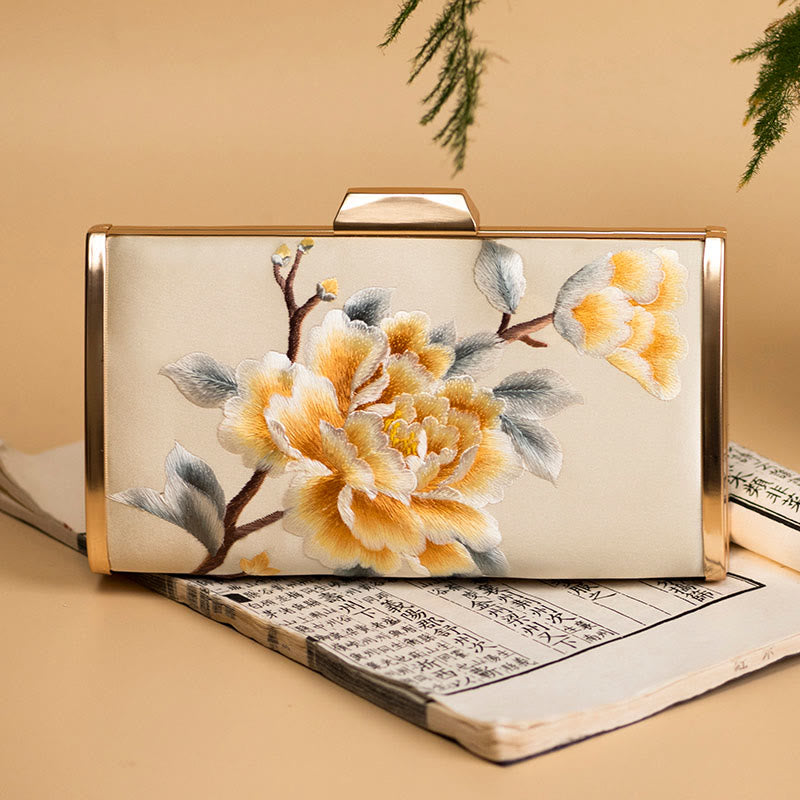 Buddha Stones Goździk Piwonia Begonia Su Haft Ślub Zakupy Torebka Torebka Torebka Crossbody