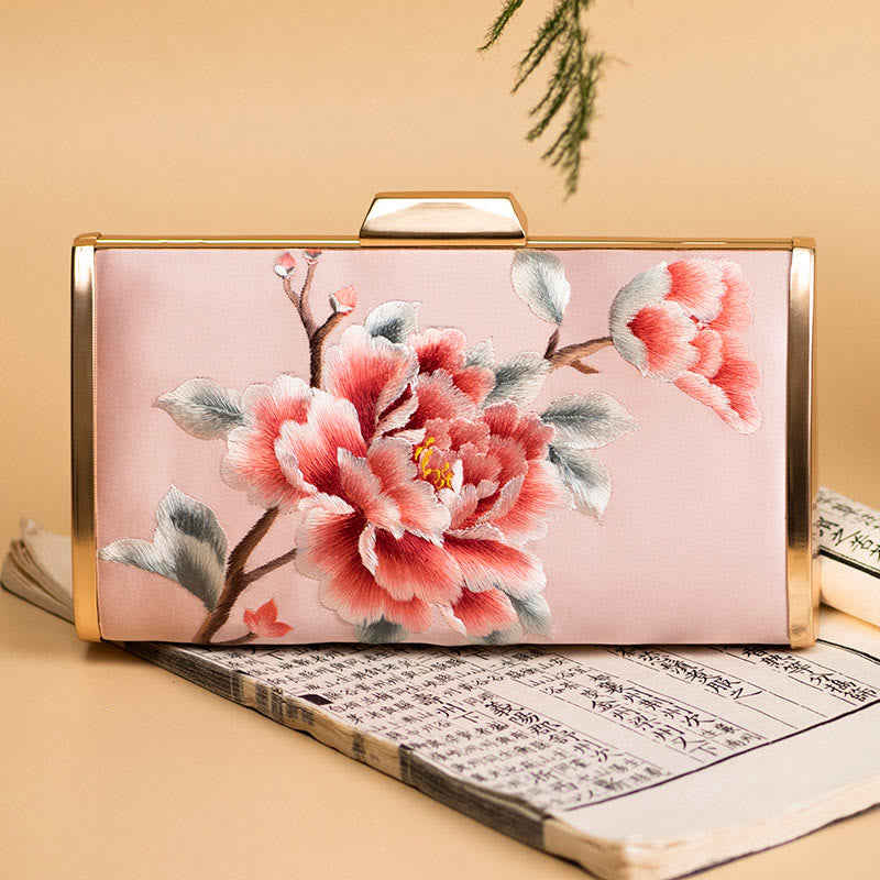 Buddha Stones Goździk Piwonia Begonia Su Haft Ślub Zakupy Torebka Torebka Torebka Crossbody