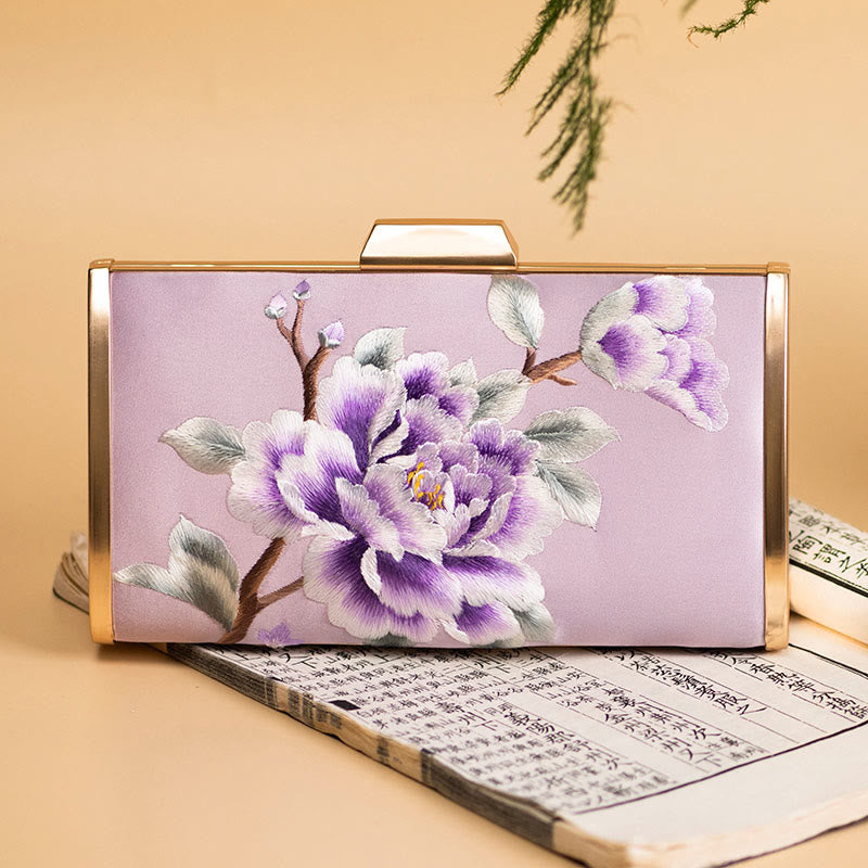 Buddha Stones Goździk Piwonia Begonia Su Haft Ślub Zakupy Torebka Torebka Torebka Crossbody