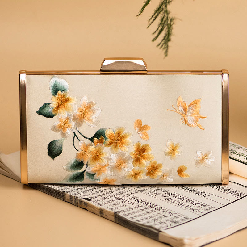 Buddha Stones Goździk Piwonia Begonia Su Haft Ślub Zakupy Torebka Torebka Torebka Crossbody