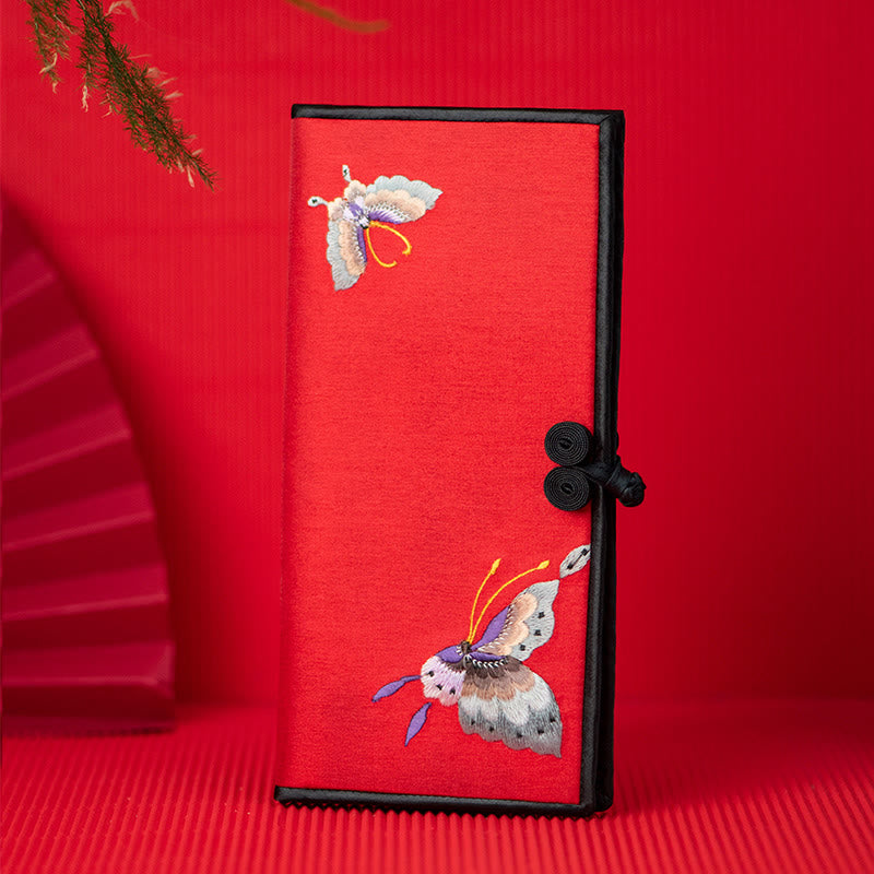 Buddha Stones Motyl Orchidea Su Haft Podróż Zakupy Torebka Torebka