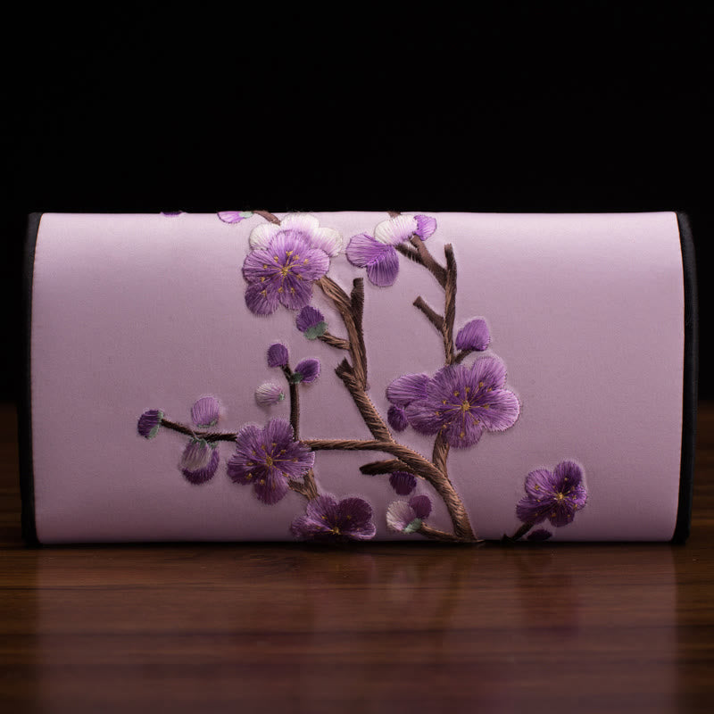 Buddha Stones Plum Bossom Su Haft Podróż Zakupy Długa Torebka Torebka