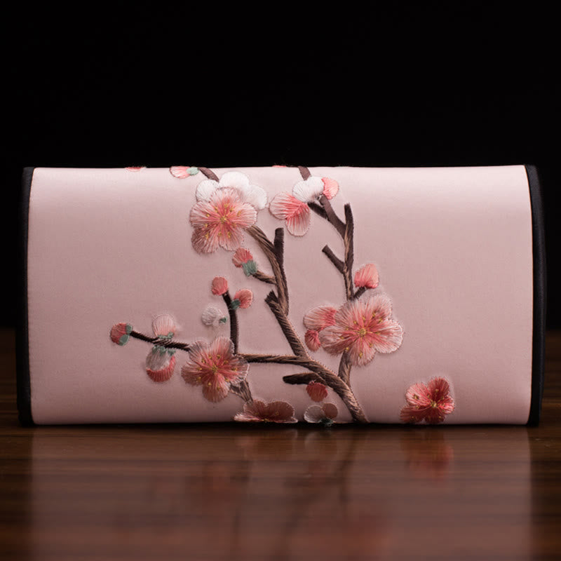 Buddha Stones Plum Bossom Su Haft Podróż Zakupy Długa Torebka Torebka