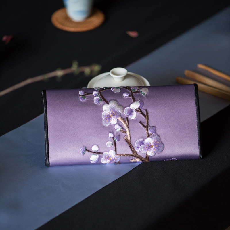 Buddha Stones Plum Bossom Su Haft Podróż Zakupy Długa Torebka Torebka