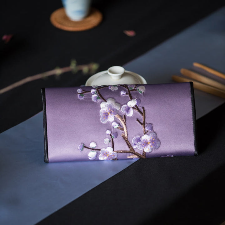 Buddha Stones Plum Bossom Su Haft Podróż Zakupy Długa Torebka Torebka