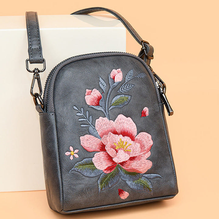 Buddha Stones Lotus Su Haft Podróż Zakupy Torebka Torba na Ramię Torba Crossbody