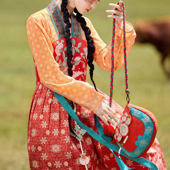 Buddha Stones w stylu etnicznym Su haftowana podróż na zakupy torba na ramię torebka crossbody