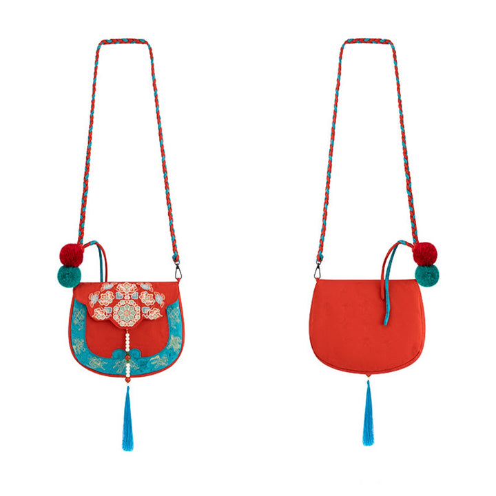 Buddha Stones w stylu etnicznym Su haftowana podróż na zakupy torba na ramię torebka crossbody