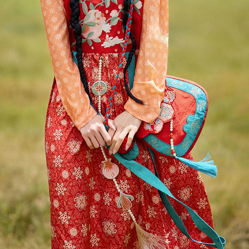 Buddha Stones w stylu etnicznym Su haftowana podróż na zakupy torba na ramię torebka crossbody