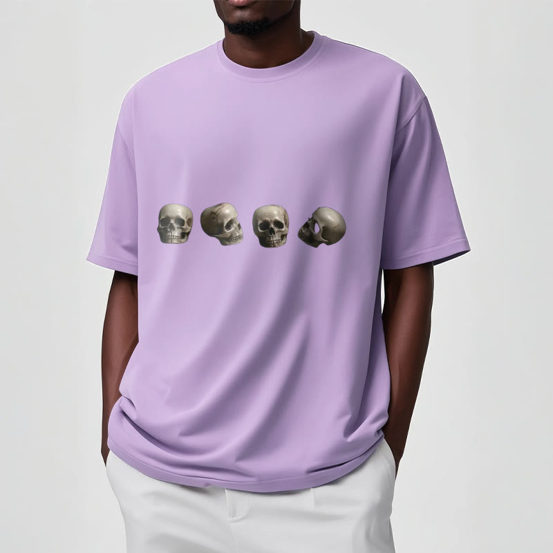 Buddha Stones Tybetańskie Władca Trupów Las Czaszki Wzór Koszulka T-shirt - image 18