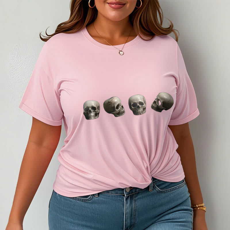 Buddha Stones Tybetańskie Władca Trupów Las Czaszki Wzór Koszulka T-shirt - image 15