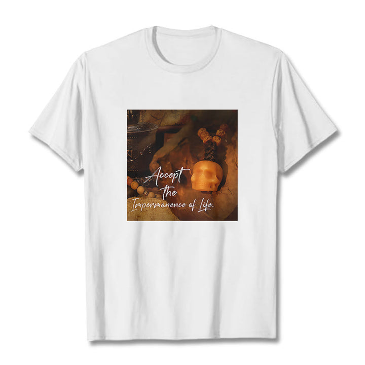 Buddha Stones Akceptują Nietrwałość Życia Koszulka T-shirt Władca Lasu Trupów