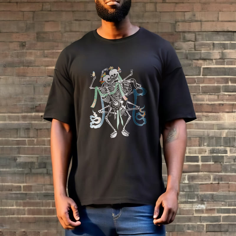 Buddha Stones Tybetański Pan Lasu Zwłok Wzór T-shirt - image 2