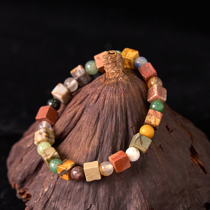 Bransoletka z czerwonego agatu i Buddha Stones Shoushan