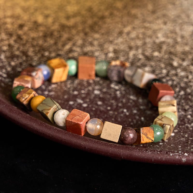 Bransoletka z czerwonego agatu i Buddha Stones Shoushan