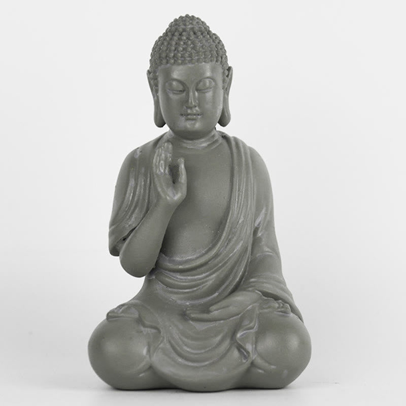 Buddha Stones Mała Medytacja Modlitwa Żywica Statua Buddy Współczucie Dekoracja Biurka Domowego - image 16