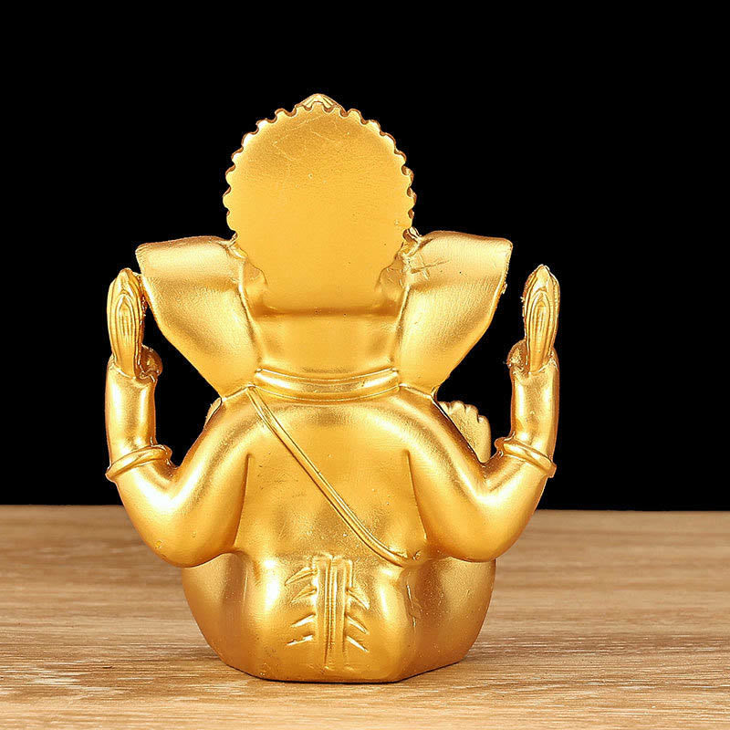 Buddha Stones Ganesh Ganpati Statua Słonia Transformacja Dekoracja Żywicy Domowej - image 6