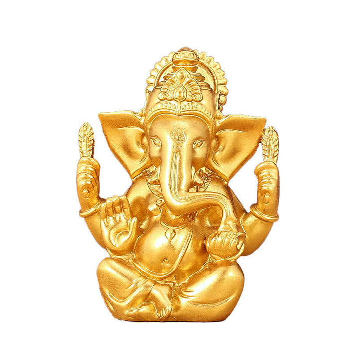 Buddha Stones Ganesh Ganpati Statua Słonia Transformacja Dekoracja Żywicy Domowej - image 9