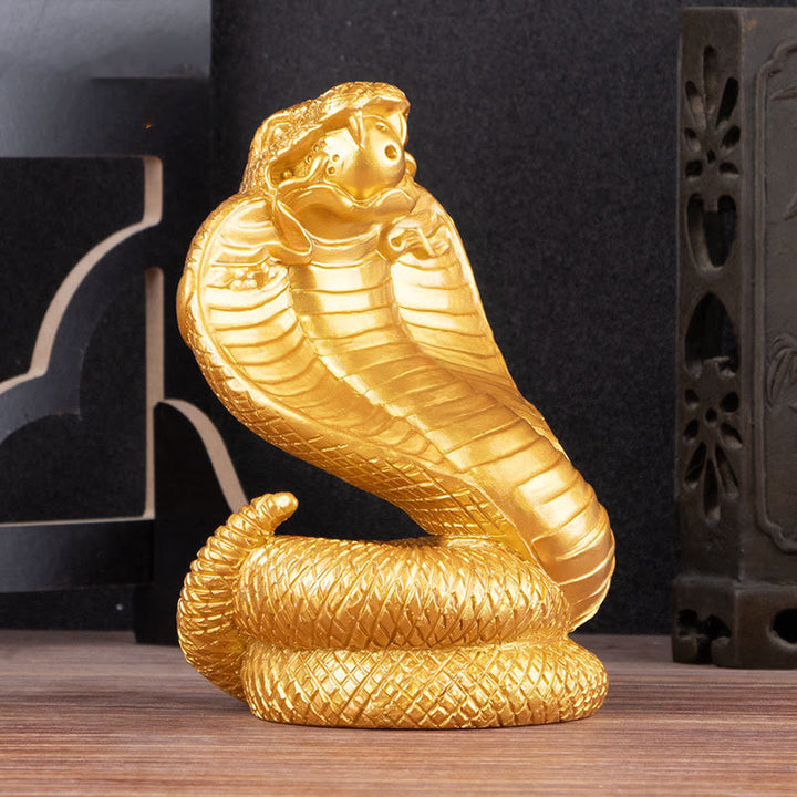 Buddha Stones Rok Węża Sztabki Monety Miedziane Kula Bogactwo Żywica Statua Dekoracja Domu - image 8