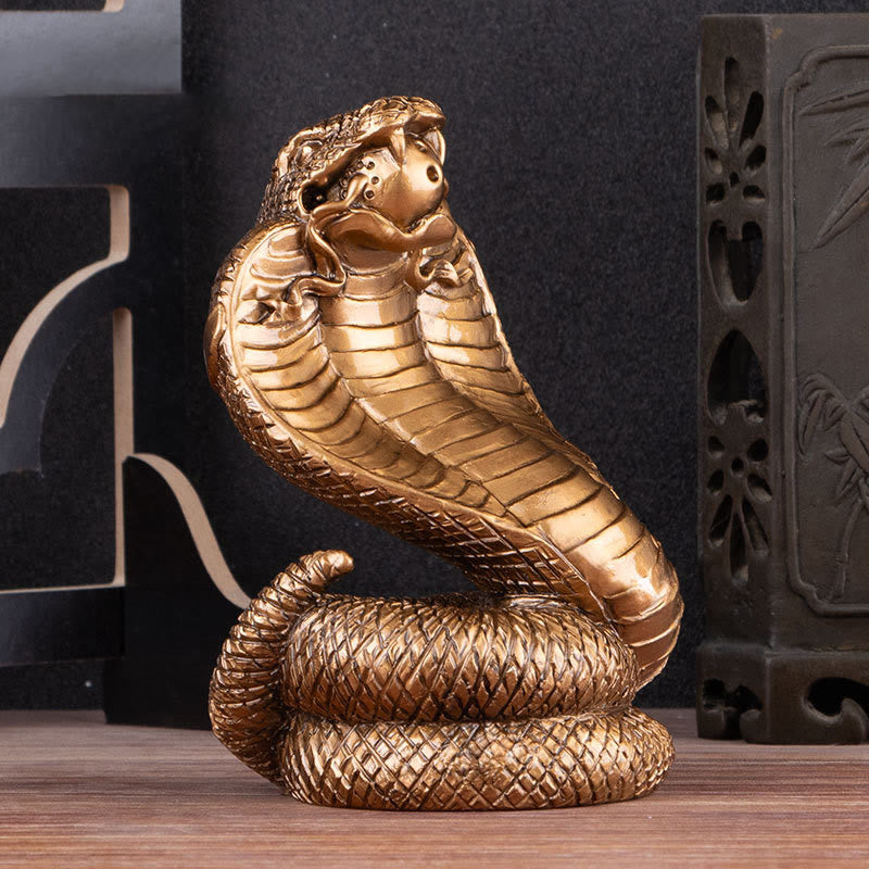 Buddha Stones Rok Węża Sztabki Monety Miedziane Kula Bogactwo Żywica Statua Dekoracja Domu - image 11