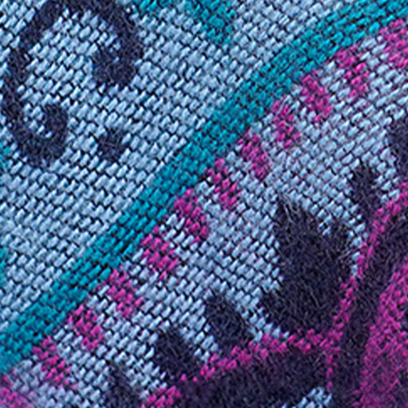 Buddha Stones Tybetańskie Geometryczne Poziome Paski Kwiaty Wzór Szal Jesień Zima Ciepły Miękki Szalik Otulacz - image 18