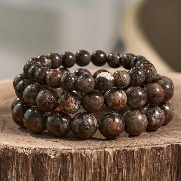 Bransoletka kreatywna z Buddha Stones Yooperlite