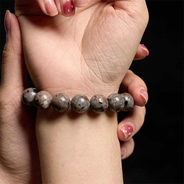 Bransoletka kreatywna z Buddha Stones Yooperlite