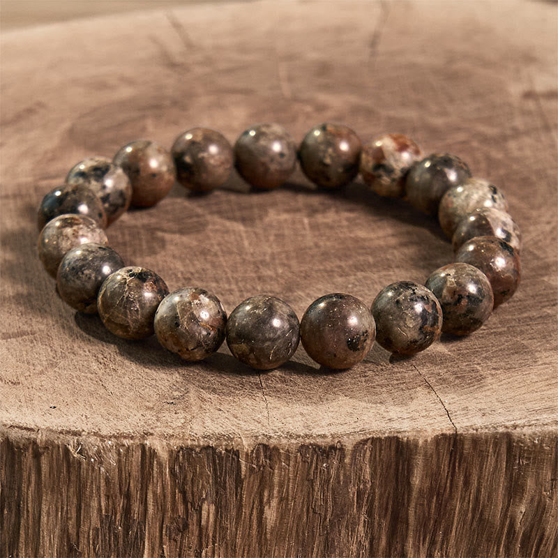 Bransoletka kreatywna z Buddha Stones Yooperlite