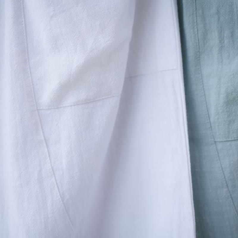 Buddha Stones Jednolity Kolor Bawełna Ramie Len Męskie Spodnie Harem Elastyczny Pas Z Kieszeniami - image 31