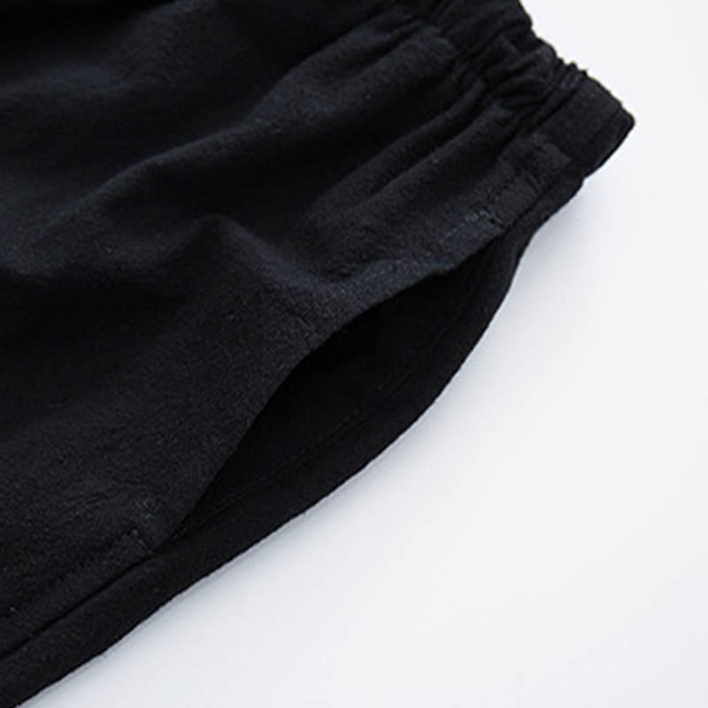 Buddha Stones 2 szt. męski garnitur Tang żakardowy wzór winorośli żaba-guzik bawełniany długi rękaw koszula spodnie zestaw - image 12