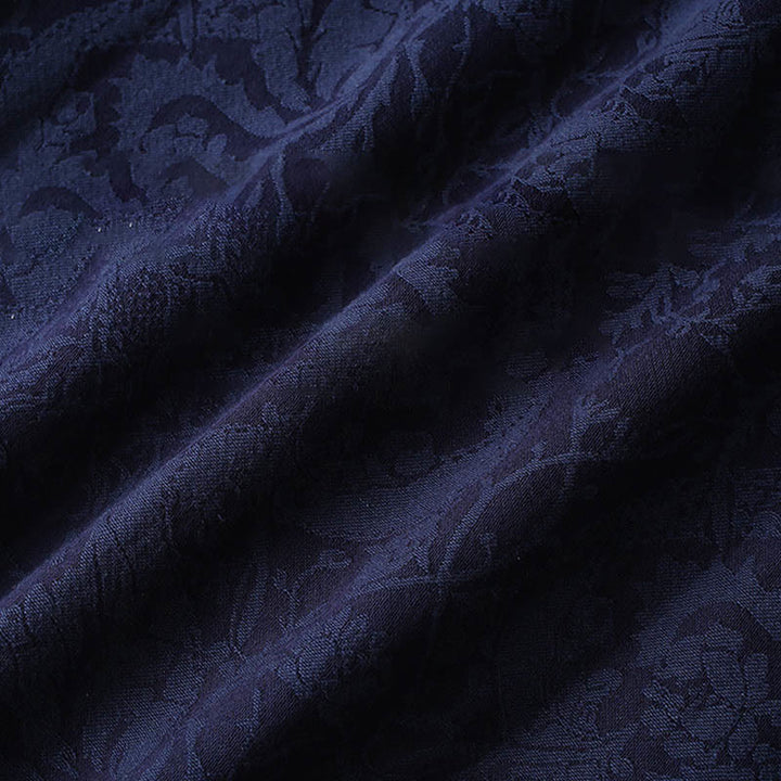 Buddha Stones 2 szt. męski garnitur Tang żakardowy wzór winorośli żaba-guzik bawełniany długi rękaw koszula spodnie zestaw - image 8