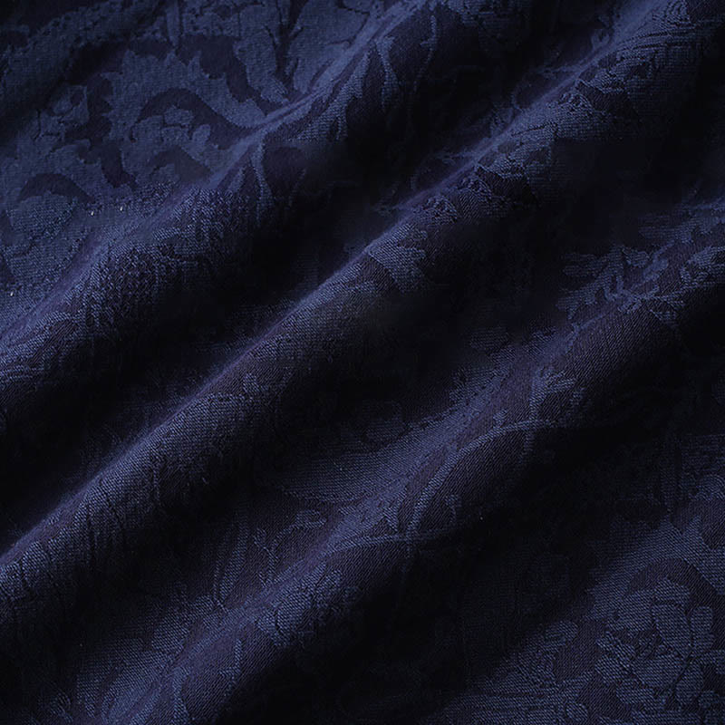 Buddha Stones 2 szt. męski garnitur Tang żakardowy wzór winorośli żaba-guzik bawełniany długi rękaw koszula spodnie zestaw - image 8