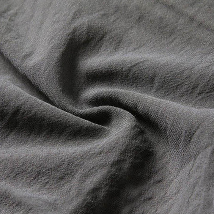 Buddha Stones 2 szt. Gładki garnitur męski z żabą i guzikami, długi rękaw, koszula, spodnie - image 9